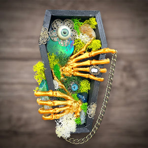 Skeleton Hands Coffin Frame