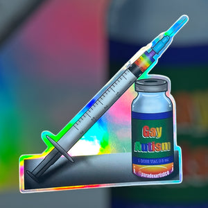Gay Autism Holographic Sticker