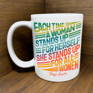 Woman Stands Up Mug