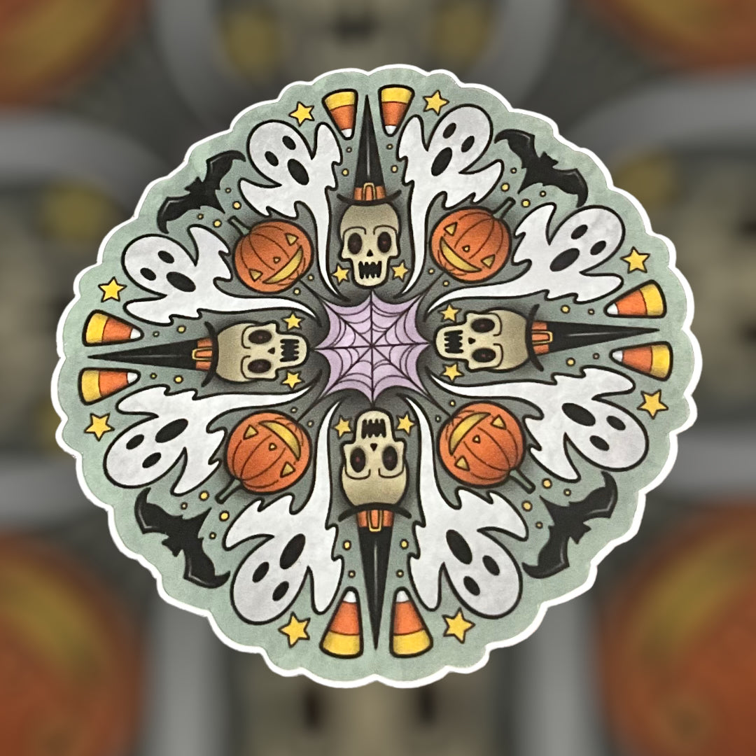 Halloween Mandala Sticker