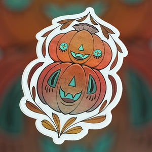 Pumpkin Friends Sticker